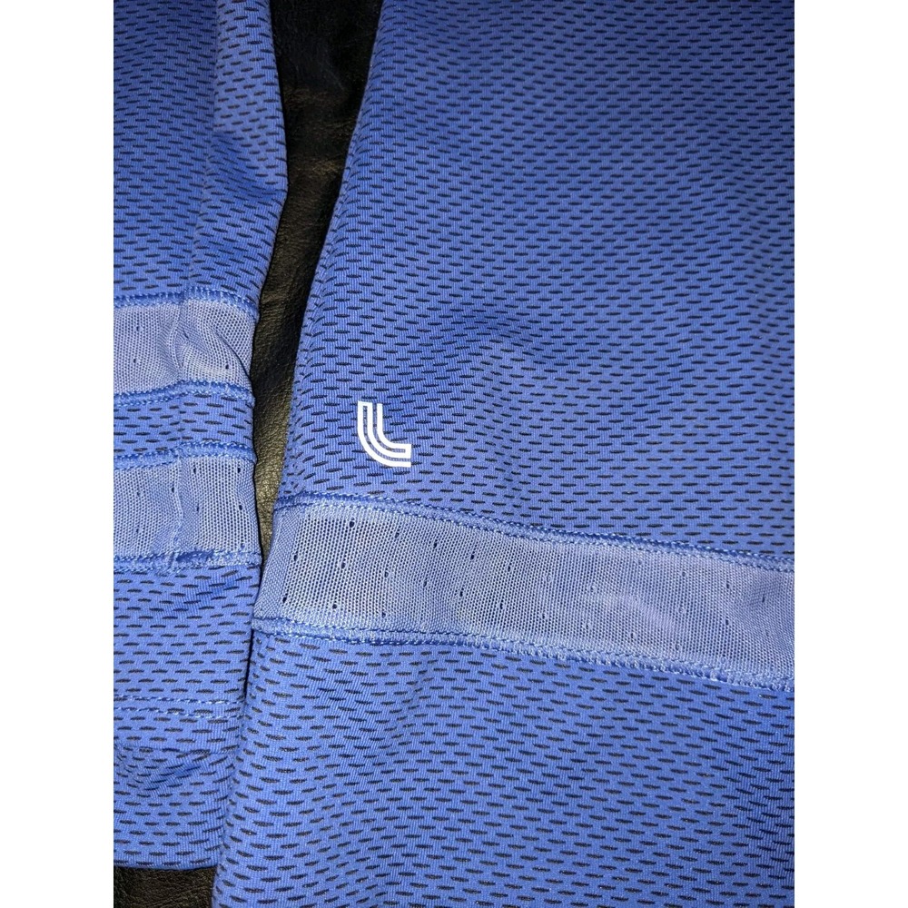 LOLE Shirt Size Large Blue Vented Athletic Thumbholes Nylon‎ Polyester Elastane - Picture 5 of 16